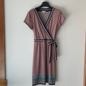 Max Studio Faux Wrap Dress NWOT S